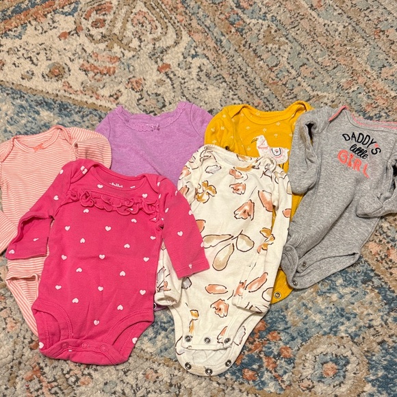Carter's Other - Carter's Pink and White Heart Bodysuit